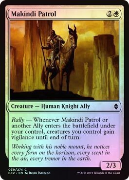 Makindi Patrol 039/274 - Foil
Battle for Zendikar Foil Singles