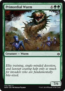 Primordial Wurm 174/264 - War of the Spark Singles (Español)