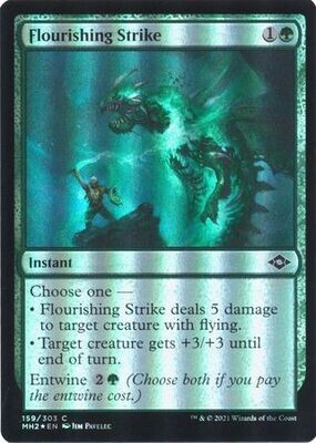 Flourishing Strike 159/303 - Foil Modern Horizons 2 Foil Singles