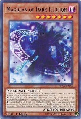 Magician of Dark Illusion - LED6-EN006 - Rare 1st Edition
Legendary Duelists: Magical Hero 1st Edition Singles *Espanol*