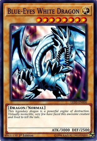 Blue-Eyes White Dragon - LED3-EN006 - Common 1st Edition
Legendary Duelists: White Dragon Abyss Singles