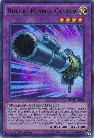 Rocket Hermos Cannon - DRL3-EN064 - Ultra Rare 1st Edition Dragons of Legend Unleashed 1st Edition Singles (espanol)