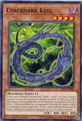 Cyberdark Keel - LEDU-EN028 - Common 1st Edition Legendary Duelists Singles