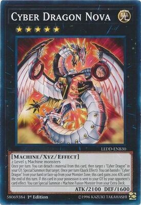 Cyber Dragon Nova - LEDD-ENB30 - Common 1st Edition
Legendary Dragon Decks Singles