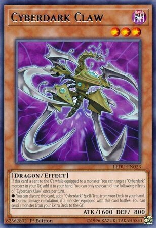 Cyberdark Claw - LEDU-EN023 - Rare 1st Edition Legendary Duelists Singles