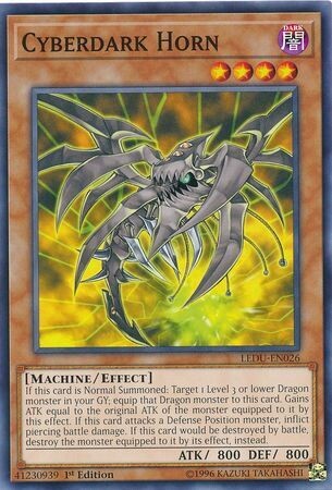 Cyberdark Horn - LEDU-EN026 - Common 1st Edition Legendary Duelists Singles