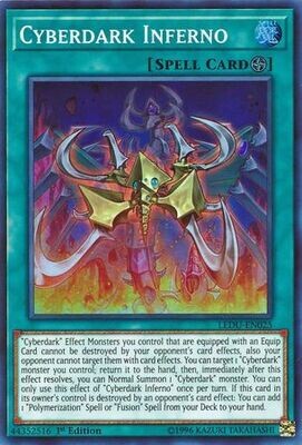 Cyberdark Inferno - LEDU-EN025 - Super Rare 1st Edition Legendary Duelists Singles