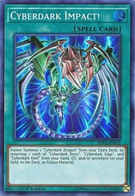 Cyberdark Impact! - SHVA-EN053 - Super Rare 1st Edition Shadows in Valhalla 1st Edition Singles