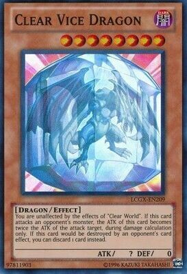 SH Clear Vice Dragon - LCGX-EN209 - Super Rare Unlimited Legendary Collection 2 Unlimited Singles