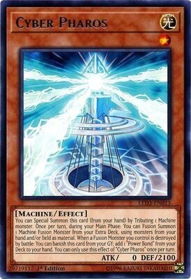 Cyber Pharos - LED3-EN013 - Rare 1st Edition Legendary Duelists: White Dragon Abyss Singles