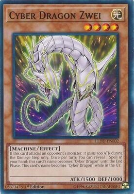 Cyber Dragon Zwei - LEDD-ENB02 - Common 1st Edition Legendary Dragon Decks Singles
