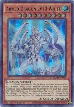 Armed Dragon LV10 White - BLVO-EN005 - Ultra Rare 1st Edition
Blazing Vortex 1st Edition Singles