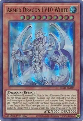 Armed Dragon LV10 White - BLVO-EN005 - Ultra Rare 1st Edition
Blazing Vortex 1st Edition Singles