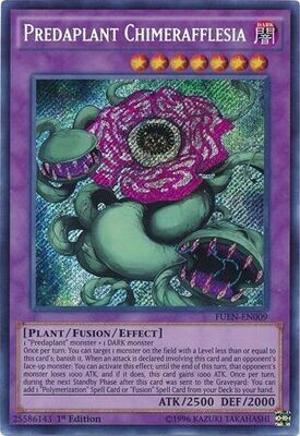 Predaplant Chimerafflesia - FUEN-EN009 - Secret Rare 1st Edition
Fusion Enforcers 1st Edition Singles