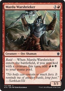 Mardu Warshrieker 117/269 Khans of Tarkir Singles