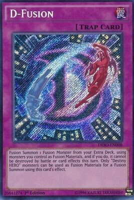 D-Fusion - DESO-EN008 - Secret Rare 1st Edition
Destiny Soldiers 1st Edition Singles