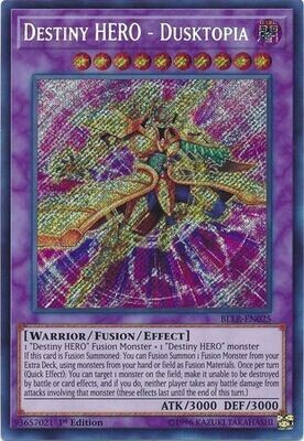 Destiny HERO - Dusktopia - BLLR-EN025 - Secret Rare 1st Edition
Battles of Legend: Light&#39;s Revenge Singles