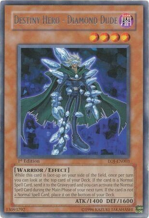 Destiny Hero - Diamond Dude - EOJ-EN003 - Rare 1st Edition
Enemy Of Justice [EOJ] 1st Edition Singles