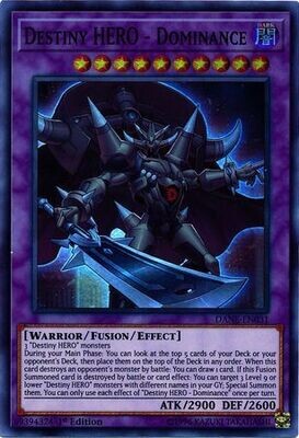 Destiny HERO - Dominance - DANE-EN031 - Super Rare 1st Edition Dark Neostorm 1st Edition Singles
