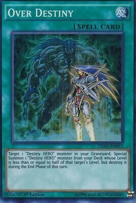 Over Destiny - DESO-EN015 - Super Rare 1st Edition Destiny Soldiers 1st Edition Singles (espanol)