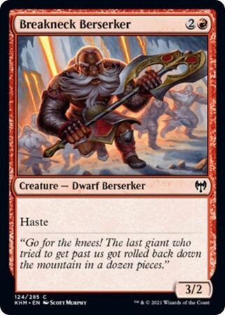 Breakneck Berserker 124/285 - Kaldheim Singles