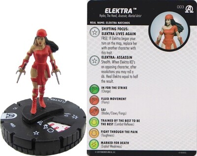 Elektra #003 Avengers Black Panther and the Illuminati Marvel Heroclix
Avengers Black Panther and the Illuminati Singles Sin Tarjeta