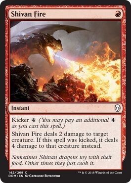 Shivan Fire 142/269 - Dominaria Singles