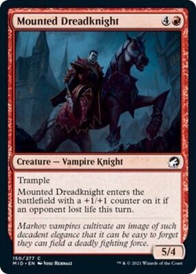 Mounted Dreadknight 150/277 - Innistrad: Midnight Hunt Singles (Español)