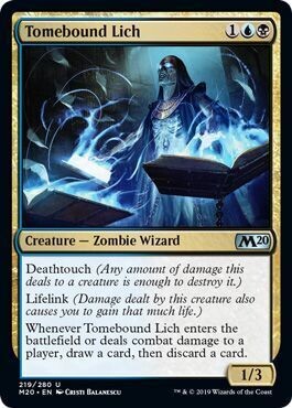 Tomebound Lich 219/280
Magic 2020 (M20) Singles