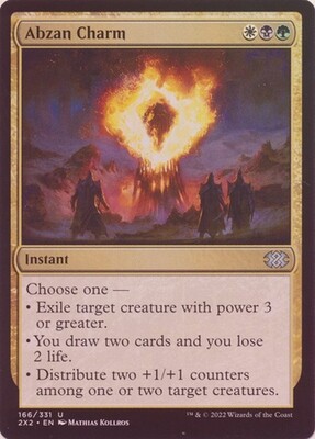 Abzan Charm 166/331 - Foil Double Masters 2022 Foil Singles