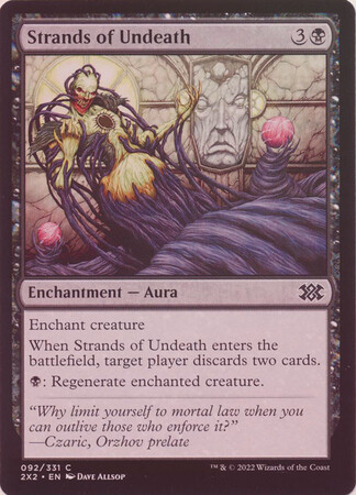 Strands of Undeath 092/331 - Foil Double Masters 2022 Foil Singles