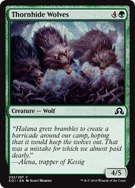 Thornhide Wolves 232/297
Shadows over Innistrad Singles