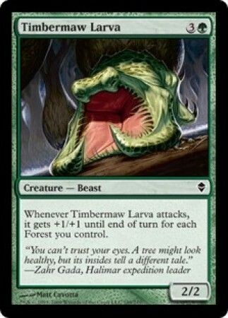 Timbermaw Larva
Zendikar Singles