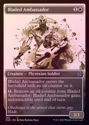 Bladed Ambassador 285 Showcase Ichor - Foil Phyrexia All Will Be One Collector Booster Foil Singles
