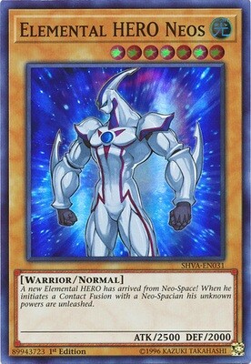 Elemental HERO Neos - SHVA-EN031 - Super Rare 1st Edition Shadows in Valhalla 1st Edition Singles
