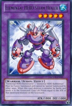 Elemental Hero Steam Healer - LCGX-EN051 - Rare Unlimited
Legendary Collection 2 Unlimited Singles