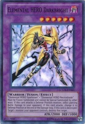Elemental Hero Darkbright - LCGX-EN063 - Super Rare Unlimited Legendary Collection 2 Unlimited Singles