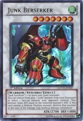Junk Berserker - EXVC-EN037 - Ultra Rare 1st Edition
Extreme Victory 1st Edition Singles