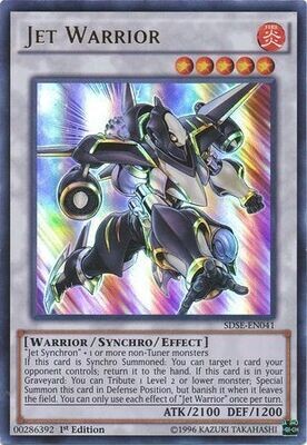 Jet Warrior - SDSE-EN041 - Ultra Rare 1st Edition
Structure Deck: Synchron Extreme 1st Edition Singles