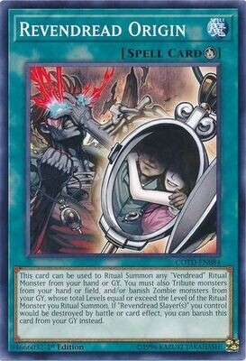 Revendread Origin - COTD-EN084 - Common 1st Edition
Code of the Duelist 1st Edition Singles