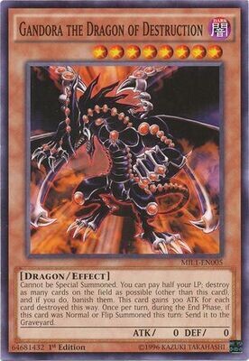 Gandora the Dragon of Destruction - MIL1-EN005 - Common 1st Edition Millennium Pack 1st Edition Singles