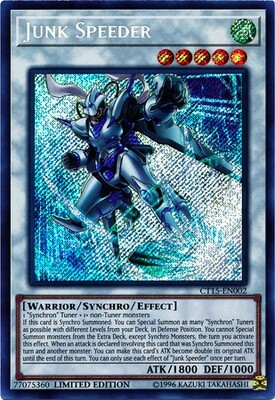 Junk Speeder - CT15-EN002 - Secret Rare Limited Edition
2018 Mega-Tins Singles