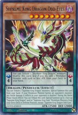 Supreme King Dragon Odd-Eyes - COTD-EN015 - Rare 1st Edition Code of the Duelist 1st Edition Singles *Espanol*