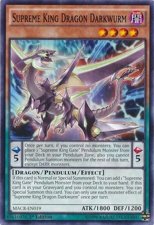 Supreme King Dragon Darkwurm - MACR-EN019 - Common 1st Edition Maximum Crisis 1st Edition Singles