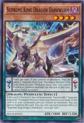 Supreme King Dragon Darkwurm - MACR-EN019 - Common 1st Edition Maximum Crisis 1st Edition Singles (Espanol)