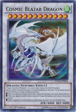 Cosmic Blazar Dragon - DUSA-EN034 - Ultra Rare 1st Edition
Duelist Saga 1st Edition Singles