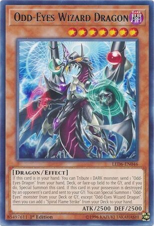 Odd-Eyes Wizard Dragon - LED6-EN046 - Rare 1st Edition
Legendary Duelists: Magical Hero 1st Edition Singles