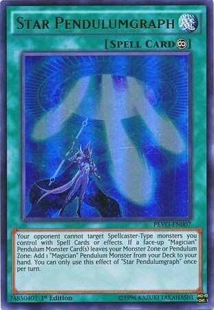 Star Pendulumgraph - PEVO-EN007 - Ultra Rare 1st Edition
Pendulum Evolution Singles