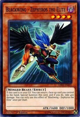 Blackwing - Zephyros the Elite - LED3-EN031 - Common 1st Edition
Legendary Duelists: White Dragon Abyss Singles