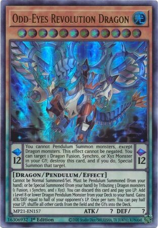 SH Odd-Eyes Revolution Dragon - MP21-EN157 - Ultra Rare 1st Edition 2021 Mega-Tin: Ancient Battles 1st Edition Singles